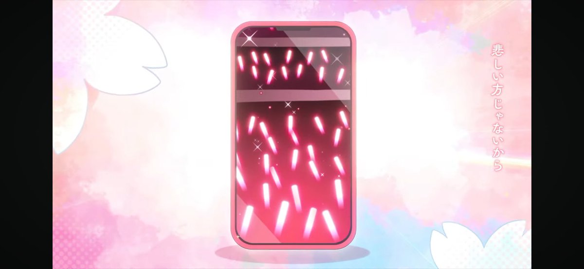 35Pたちの桜色のペンライトの景色を