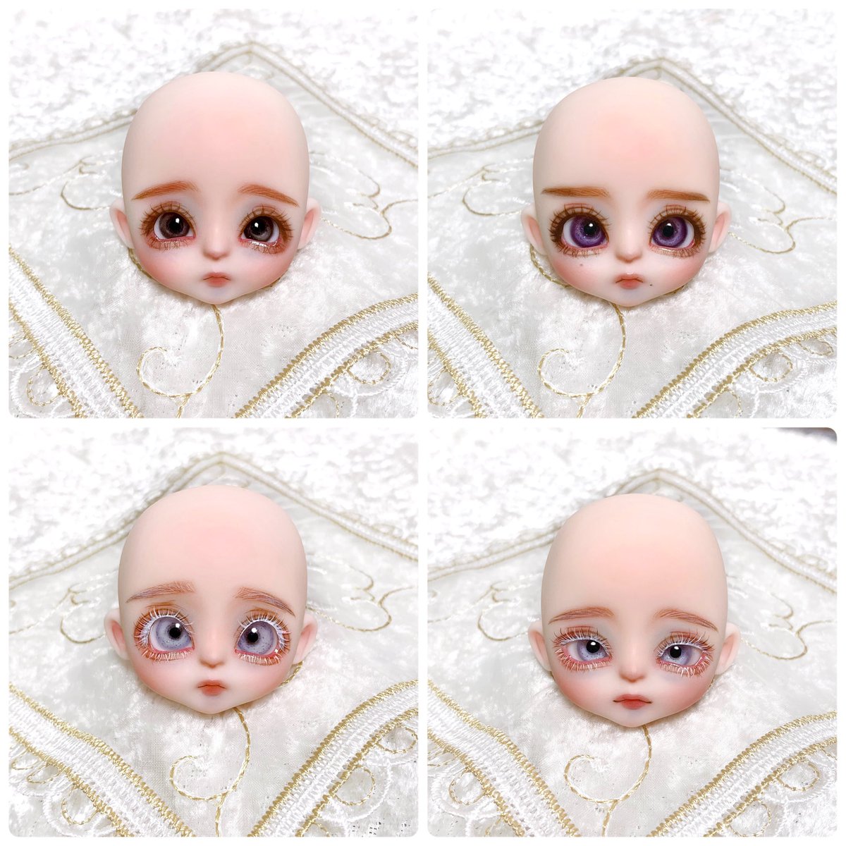 粘土ヘッドドール ドールヘッド