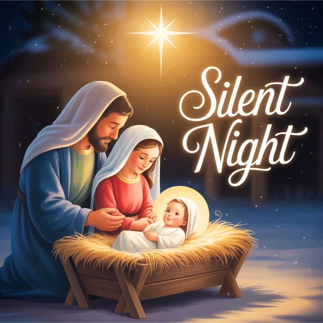 Silent Night, holy light ✨🕯️ As the Holy Family rests under the star, may peace and wonder fill our hearts tonight 👶🏼🌟🤍  #SilentNight #Nativity #HolyFamily #ChristmasMagic #PeaceOnEarth #OHolyNight #SeasonOfHope