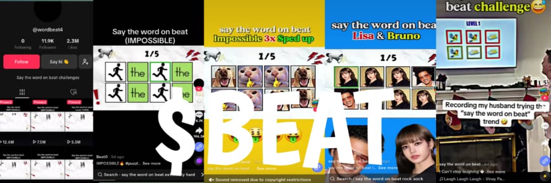 Tjkennels's tweet photo. Most Viral TikTok Trend that's slowly migrating to IG and hella viral asf
Gake is in heavy
500+ comm members 

Maintaining a steady floor of 100k mcap
I say we go 500k to millions from here

Merry Christmas and don't forget to "say the word on beat" people 

91LugnCzw3ipyHoke6PDsBBaWuG3ywWZbjqGgoiDpump

$BEAT
