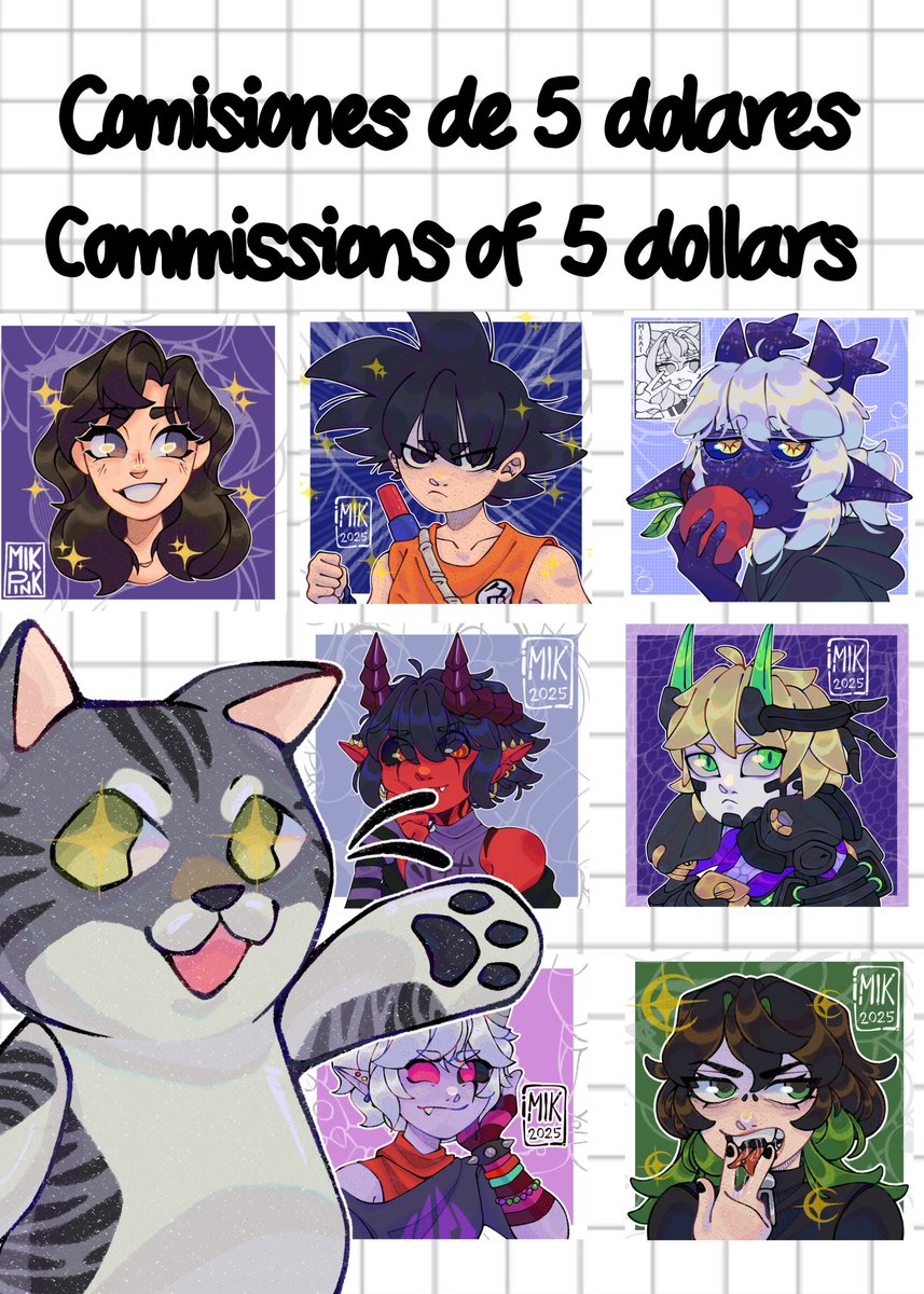 Hola, por situaciones que se me salen de las manos necesito hacer promociones en mis comisiones, agradeceria de gran manera cualquier comisión que me pueda comprar.

#ComisionesAbiertas #comisiones #Commission #commissionsopen 
#commissionopen