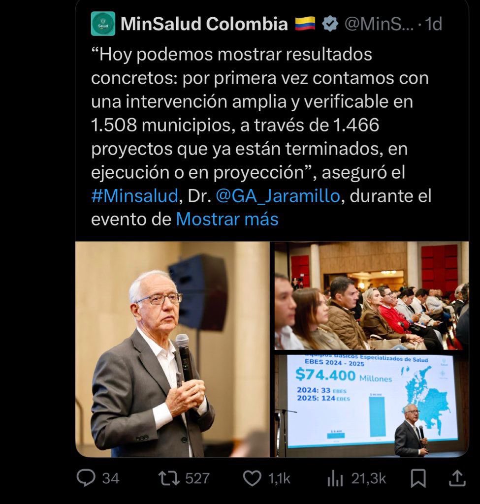 Colombia tiene 1.103 municipios. ¿De dónde sacaron 405 más? 

Gracias a Dios esta será la última navidad con Petro de presidente de nuestro país.
