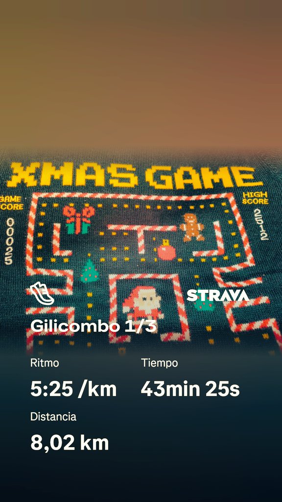 Ya está aquí, ya llegó, 1/3 del #Gilicombo <a href="/gilicombo/">Gilicombo 2026</a> 
🎄 FELIZ NAVIDAD 🎄 

strava.app.link/eom3glBZnZb