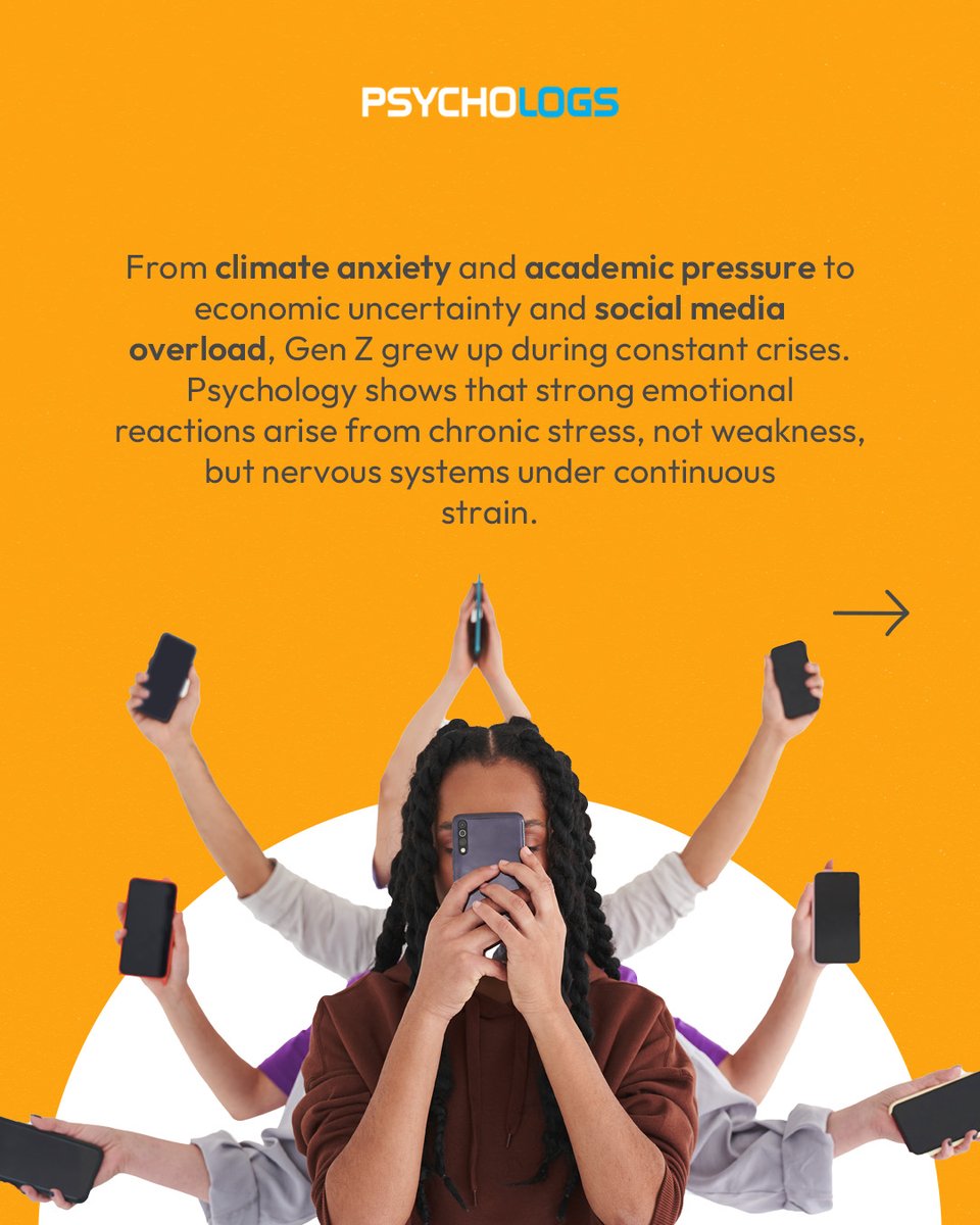PsychologsIndia's tweet image. Not too sensitive—just self-aware. Gen Z is choosing honesty, boundaries, and mental health over silent suffering. 💬 

#MentalHealthMatters #EmotionalIntelligence #BreakTheStigma #HealingNotHustling #PsychologyTalks #IntergenerationalTrauma #BoundariesAreHealthy