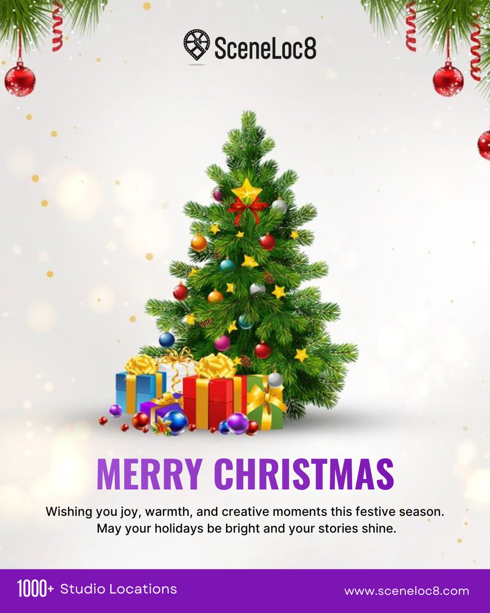 sceneloc8's tweet photo. 🎄✨ Merry Christmas from SceneLoc8!
Wishing you joy, warmth, and endless creative moments this festive season. May your holidays be bright and your stories shine across perfect locations. 🎥📸

#SceneLoc8 #MerryChristmas #FestiveVibes #PhotographyLocations #FilmLocations https://t.co/8hA2IJ50S5