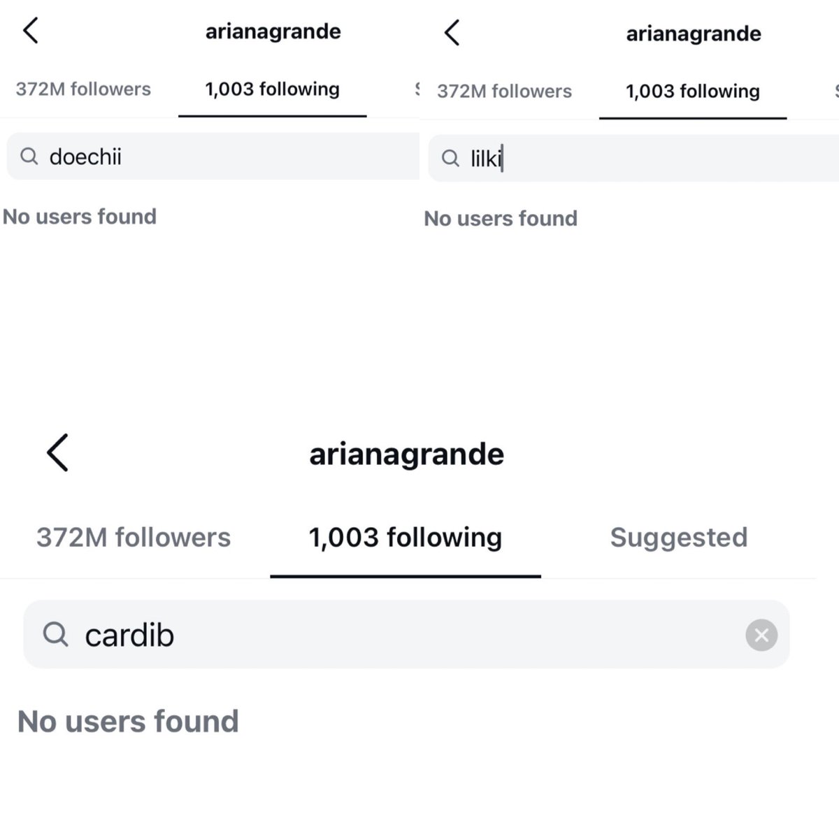 🚨Ariana Grande unfollows Cardi B, Doechii and lil Kim after Nicki Minaj’s chat with Erika Kirk.
