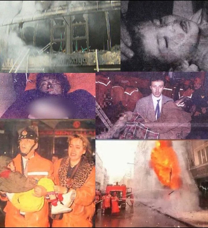 1991 yılında bugün, bu saatlerde PKK'lı katil sürüsü, Bakırköy'de Çetinkaya Mağazasına attıkları molotof kokteyliyle 12 insanın yanarak can vermesine sebep olmuşlardı.
Bunlardan biri henüz 2 yaşındaki Merve idi (yukarıda sağda).
Onu yanarak acıyla çığlıklar atarak can vermesine