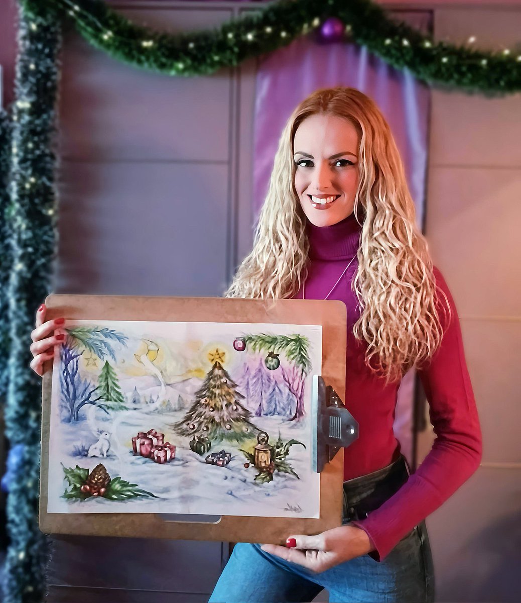 NellyMonk1's tweet image. Just finished my Christmas drawing in time! 💜🎄✨
“Whispers of Winter Magic”

I hope it brings some Christmas joy and serenity. Sending love to everyone who is celebrating Catholic Christmas today!❄️

#christmasspirit #christmassketch #holidayart #orthodoxchristmas