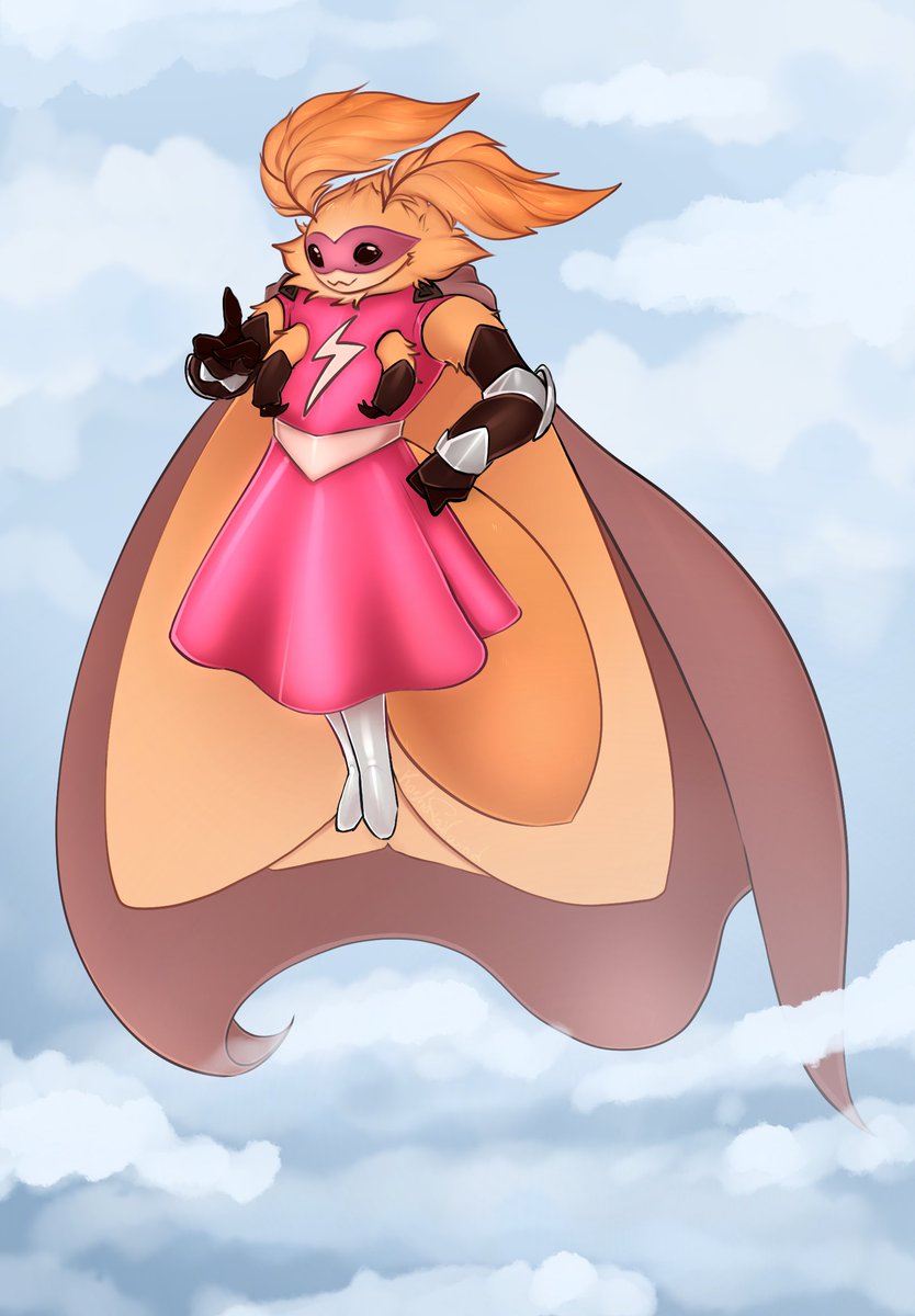 Kosha_Tailwind's tweet image. Commission for Redregil ~~~

Super-Moth ;&amp;lt;;