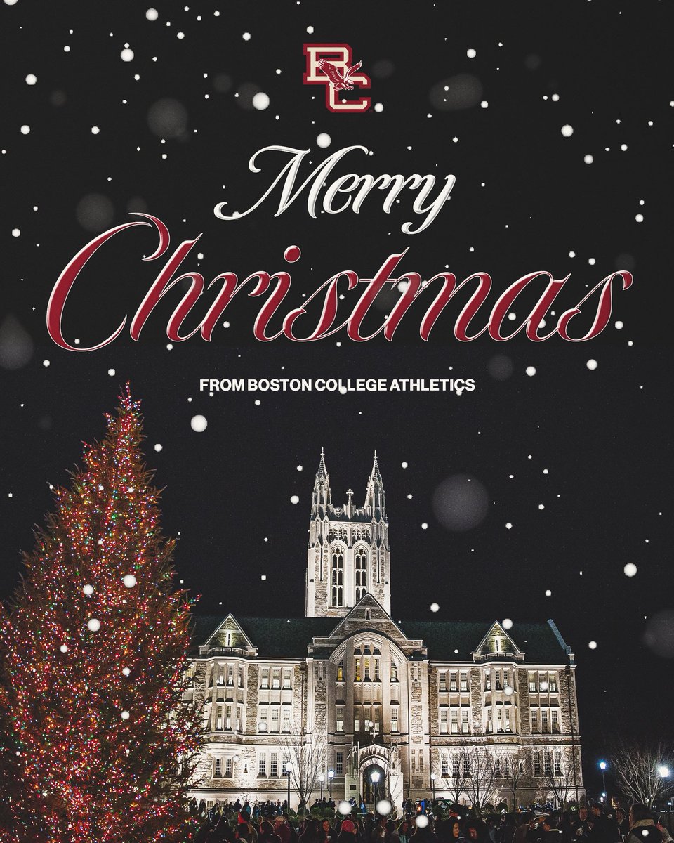 BCEagles's tweet image. Merry Christmas, Eagles 🎄