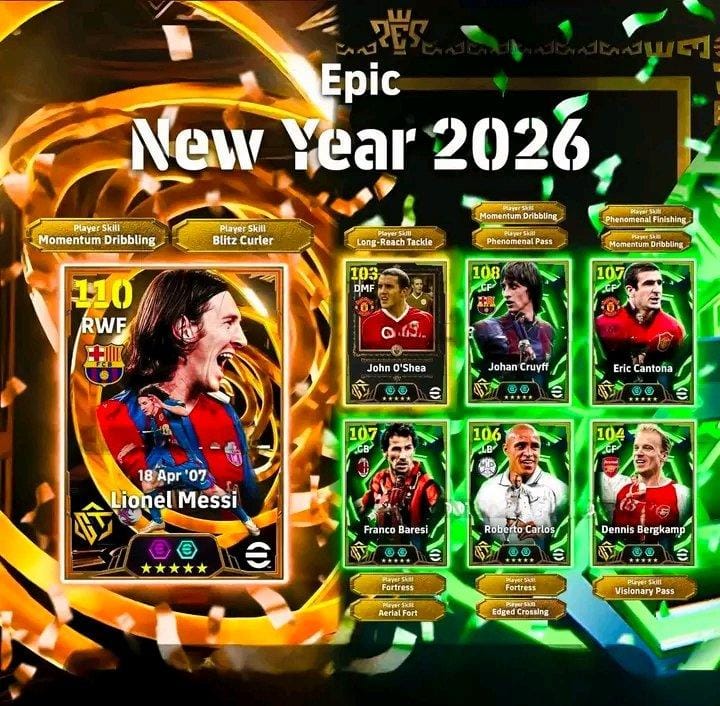SageUpdate's tweet image. *Epic: New Year 2026*

Ankara Messi ⏳🔜
#eFootball