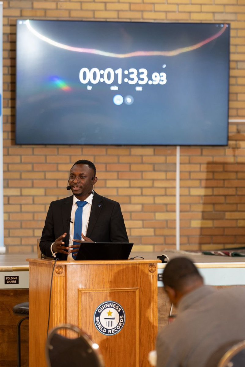 The first Black man to break the Guinness World Record for the longest leadership lesson.
This win is for every Black dreamer who was told to shrink, wait, or settle.

Our narratives matter. Our leadership is global

Congrats <a href="/petertrailblaza/">Peter Adeleke</a> on your @gwr
 #PeterAdelekeGWRHolder
