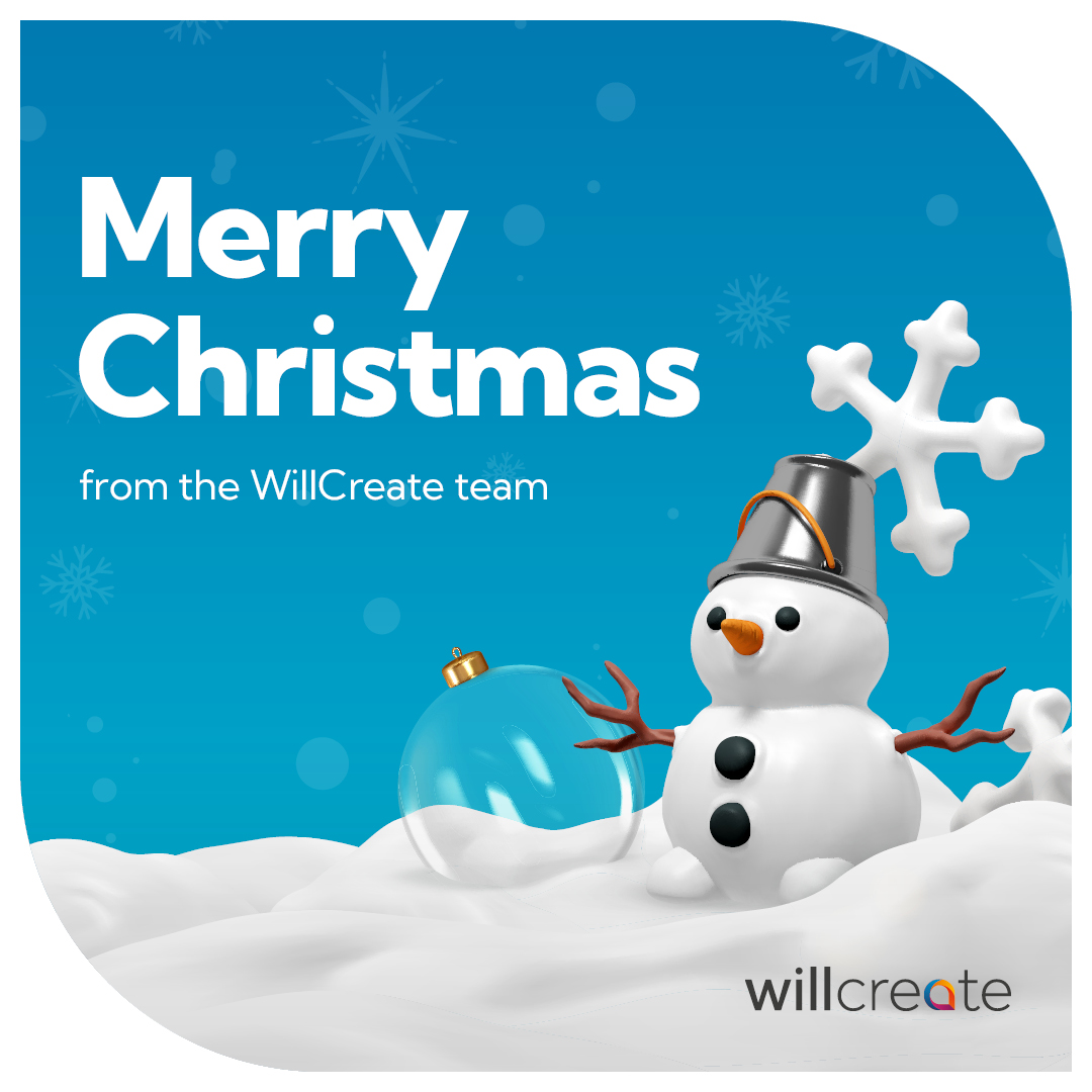 🎅 Wishing you a joyful #Christmas from all of us at WillCreate! 🎁🎄