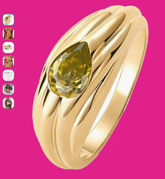 Add a pop of glam to your style! 💎

The PAVOI 14K Gold Plated Chunky Gemstone Ring ✨

💲 Only $14.45 – Affordable luxury!
🔗 Shop Now: amzn.to/4saYLiM
#AmazonFinds #StatementRing #ChunkyRings #GiftForHer #FashionJewelry #TrendingNow #AffordableLuxury #EcoFriendly