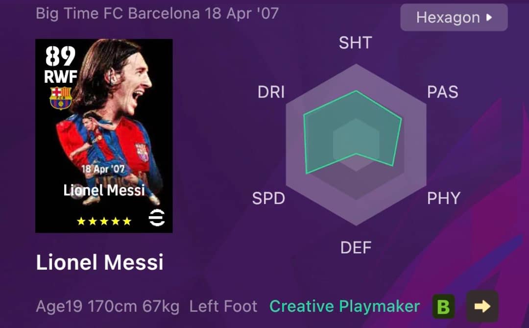 SageUpdate's tweet image. *Big Time Epic : Lionel Messi 🥶* 

Momentum Dribbling + Blitz Curler
#eFootball2026