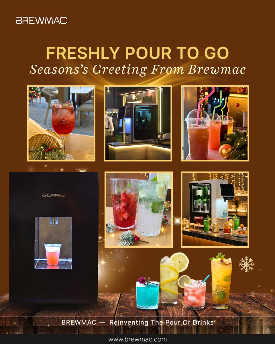 brewvend_me's tweet photo. Freshly poured &amp; perfectly festive! 🎄✨
This season, elevate your celebrations with Brewmac — reinventing how you enjoy your favourite drinks. Flavour, innovation &amp; holiday vibes!
#Brewmac #FestiveVibes #Cheers https://t.co/9CpkFg48fp