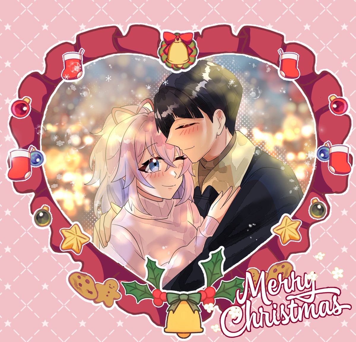 ✧˖° #HoshiMei┆⚔️🎀 °˖✧

Merry Christmas ebriwan! 💕

🎨: <a href="/Kyara_3bimuu/">Kyara😺</a>