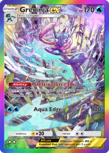 Elpikass's tweet photo. @PokeHub_PTCGP i want greninja EX 2 stars https://t.co/ndFkfFTttO