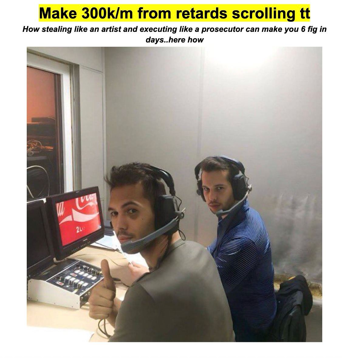 duperoas's tweet image. Made $300k last month running CPI offers.

Here's exactly how:

found a winning TikTok ad → ripped it → tested in new geo(same works for ecom)

ad performed decent, so I created 10 variations. only 2 hit profit.

those 2? scaled HARD at 2-3x ROAS for weeks straight.

the