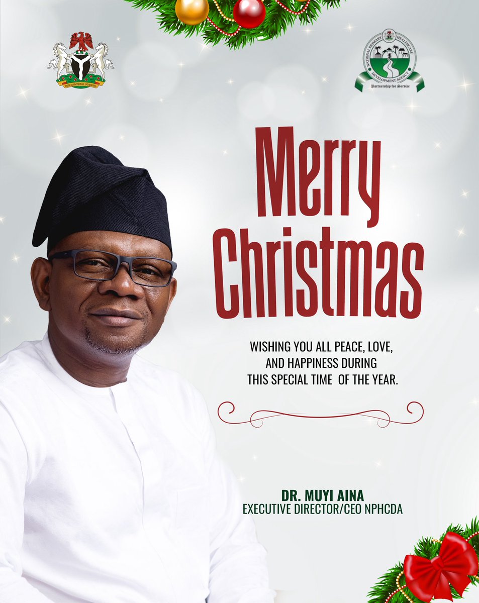 NphcdaNG's tweet image. Compliments of the season from all of us at NPHCDA 

#MerryChristmas
#HealthforAll