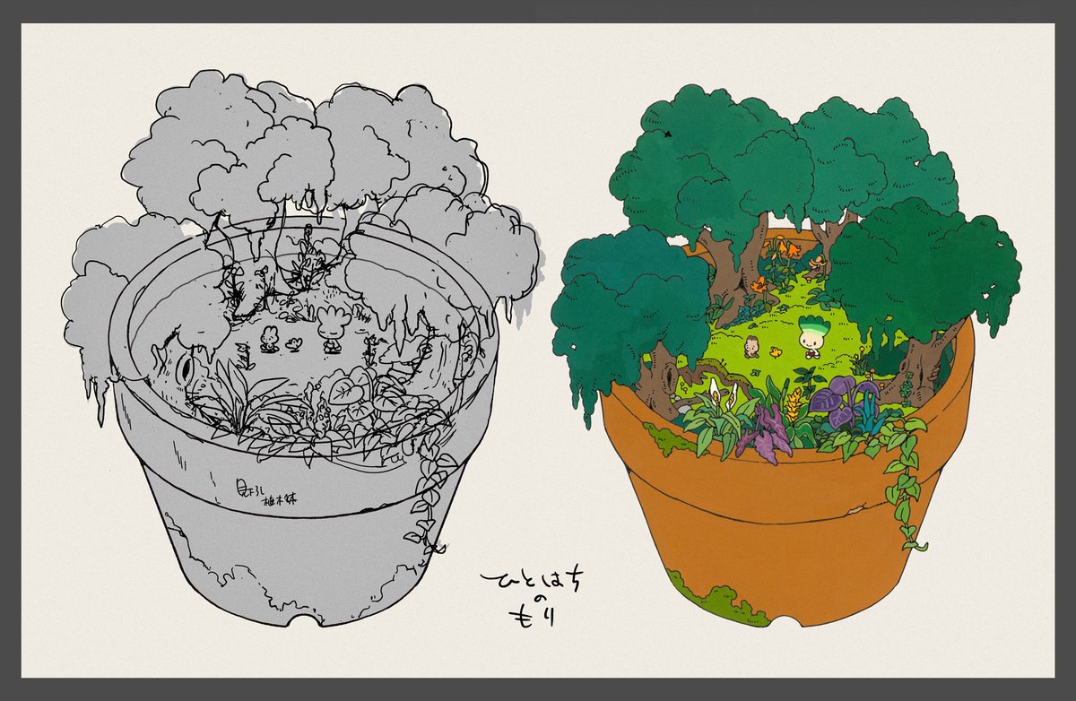 tkt_'s tweet photo. ひとはち、まだまだ描きたい気もする https://t.co/QbIK4gDFMf