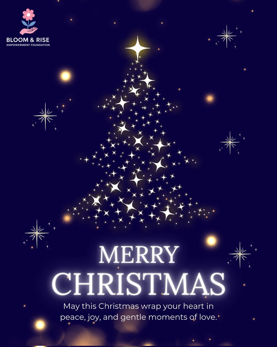 BRfoundation__'s tweet photo. May this Christmas season fill your heart with peace, gratitude, and moments that truly matter. Wishing you love, light, and gentle joy today and always. 🎄❤️

#TogetherWeBloomAndRise 
#BloomandRiseEmpowermentFoundation https://t.co/4VAPEYegQo