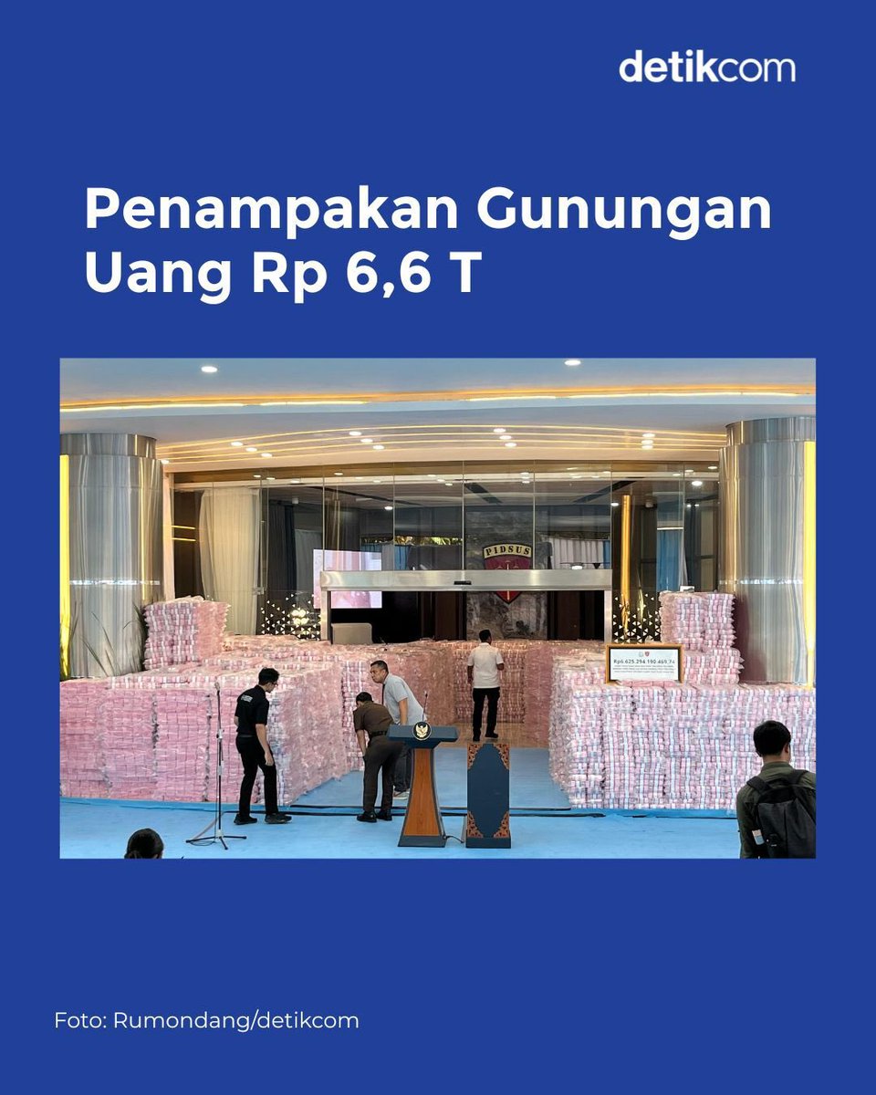 Kodokodar's tweet image. Uang segunung ini sama dengan biaya 5 hari MBG (1,2 triliun per hari) 😉.
MBG adalah program korupsi, bukan program yang dikorupsi.
Selama MBG ada, Prabowo adalah koruptor nomor satu di Indonesia.