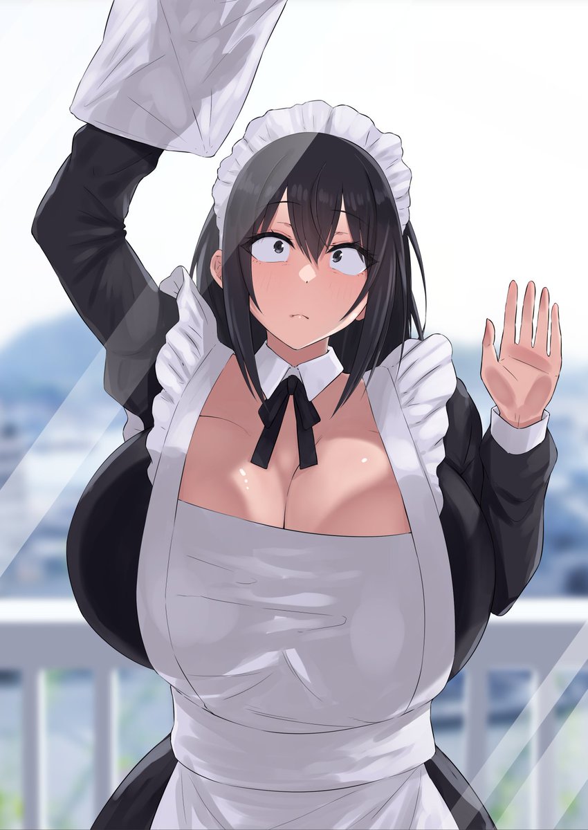 四白眼のメイドさんと生活 