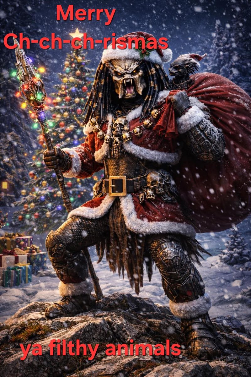 Merry shitmas to one and all have a good time stay safe