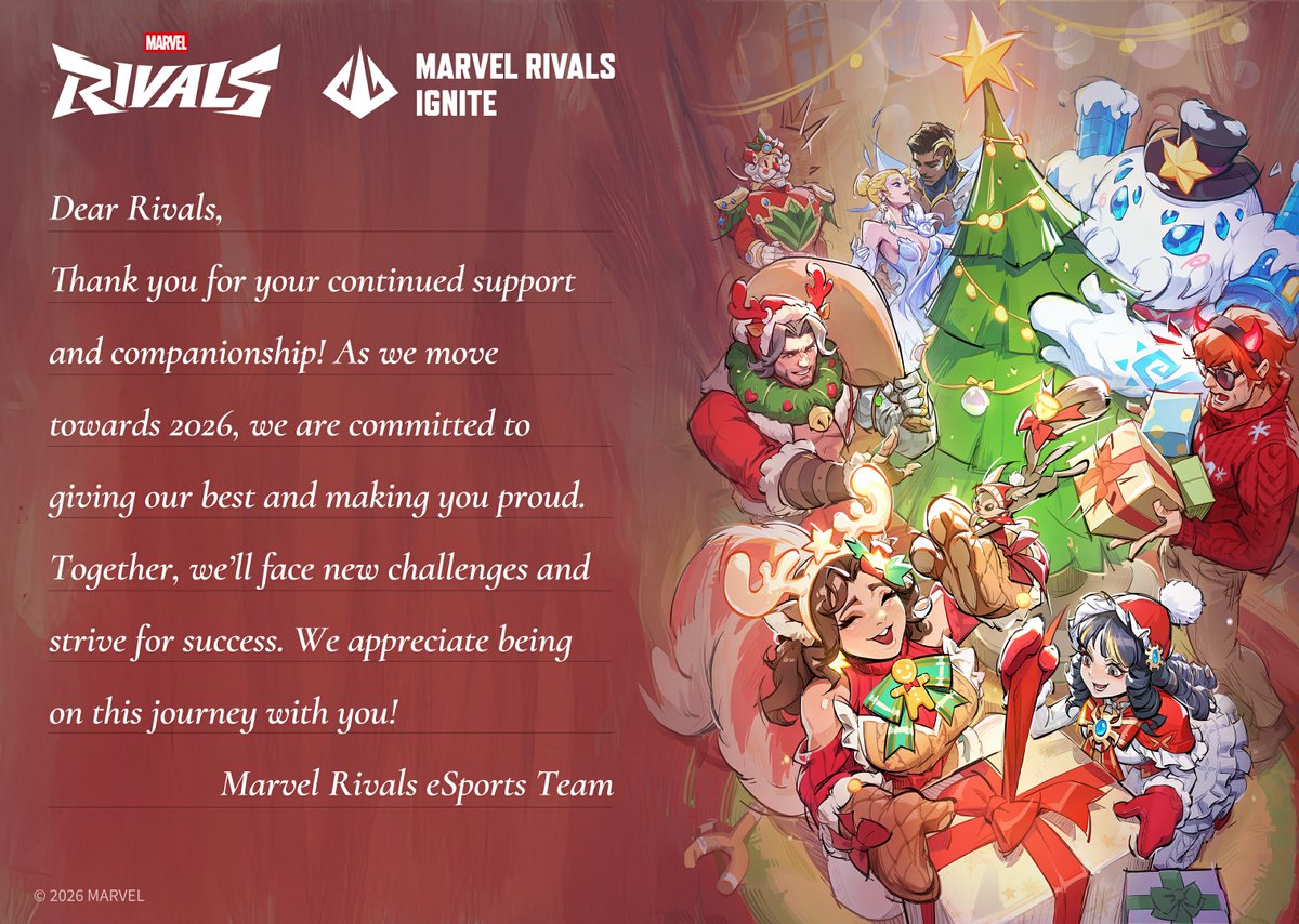 ⛄️🎁🎄HAPPY HOLIDAYS, RIVALS!🎄🎁 ⛄️

#MarvelRivals