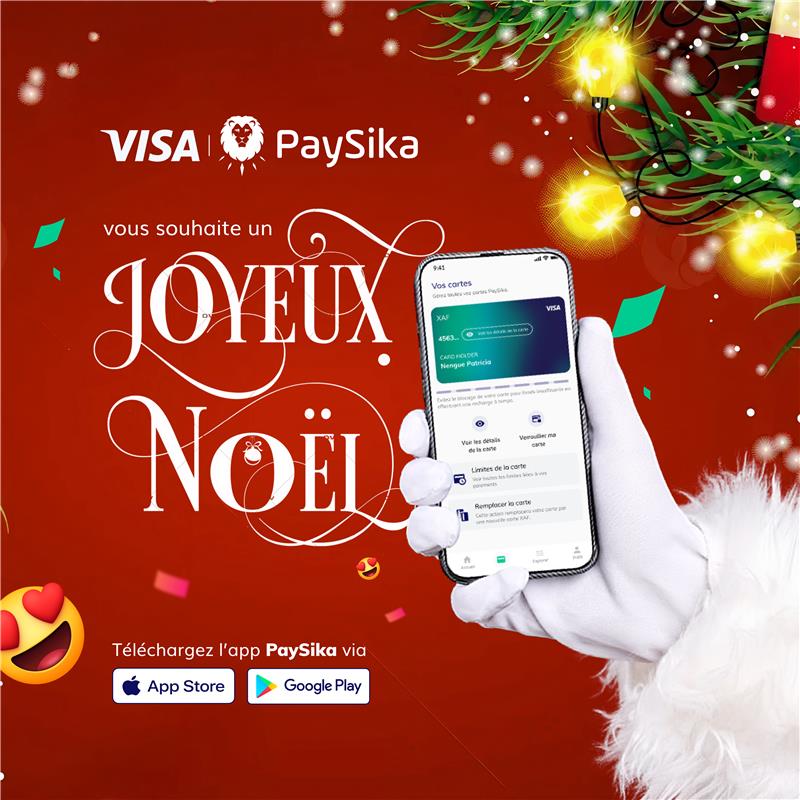 🎄✨ 𝐉𝐨𝐲𝐞𝐮𝐱 𝐍𝐨ë𝐥 à 𝐭𝐨𝐮𝐭𝐞 𝐥𝐚 𝐜𝐨𝐦𝐦𝐮𝐧𝐚𝐮𝐭é 𝐏𝐚𝐲𝐒𝐢𝐤𝐚 ! ✨🎄

En cette période magique de l’année, toute l’équipe PaySika tient à vous remercier pour votre confiance et votre fidélité ❤️

Que ce Noël soit rempli de joie, de paix, de partage et de moments
