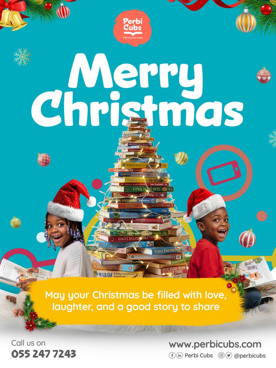 perbicubs's tweet photo. Merry Christmas from all of us at Perbi Cubs! 🎁💛 May your holidays be filled with joy, laughter, and lots of magical reading moments. https://t.co/dmnRWczMBm