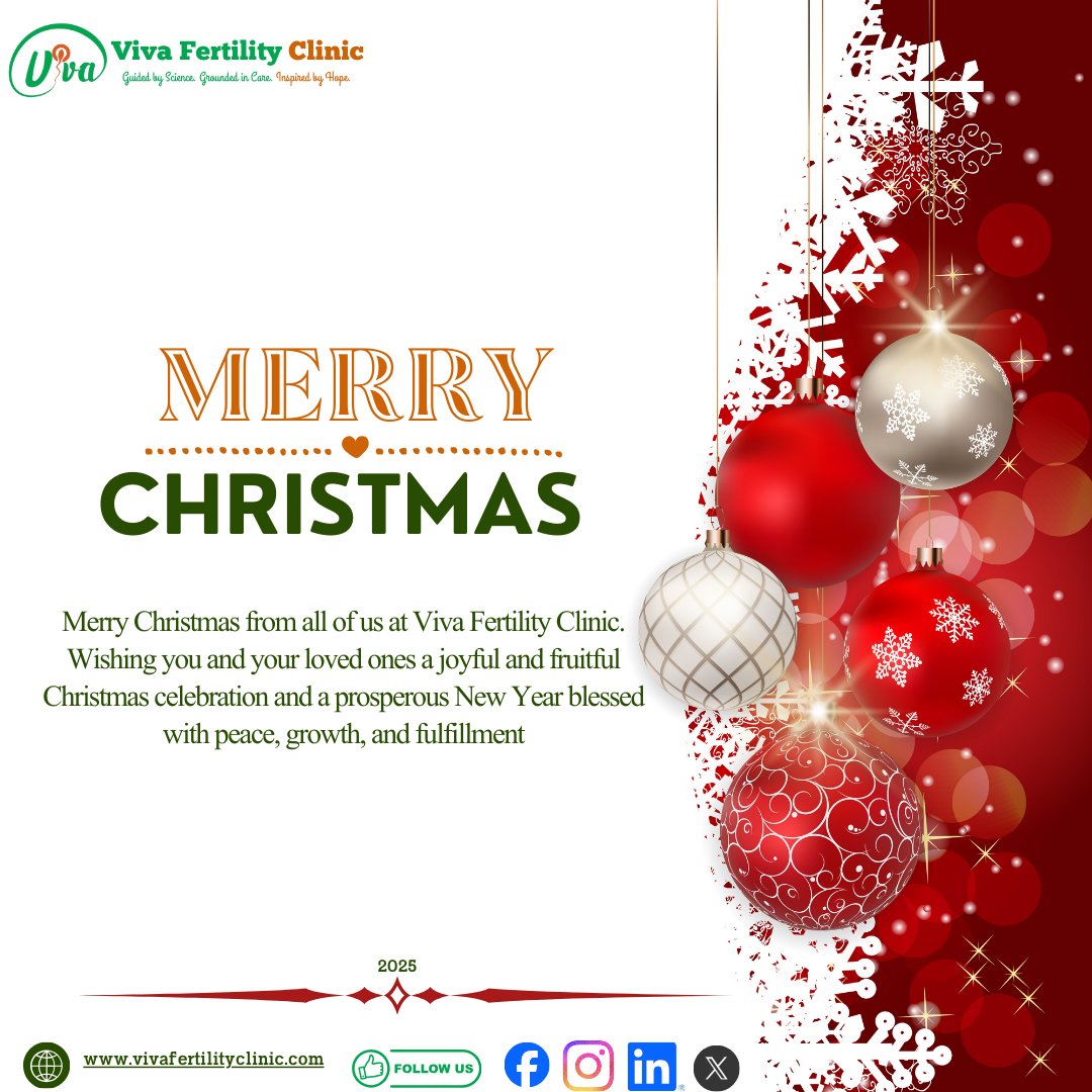 Viva_IVF's tweet photo. Merry Christmas and Happy New Year from all of us at Viva Fertility Clinic! #christmastime🎄 #christmas🎄 #ivf #ivfsuccess #infertility #infertilityawareness #pgt #2026
56s https://t.co/D2sSPqr185