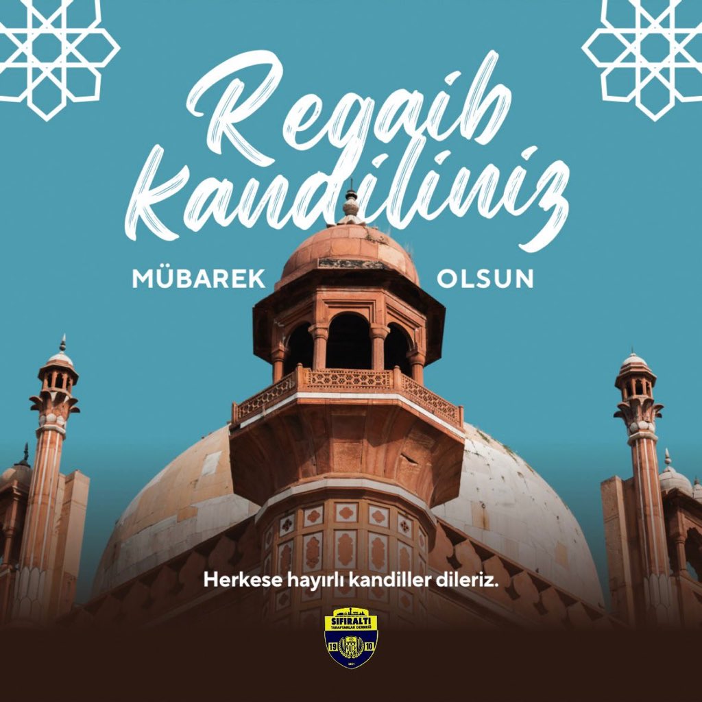 Tüm İslam aleminin ve camiamızın mübarek Regaip Kandili’ni kutlar; birlik, beraberlik ve huzura vesile olmasını dileriz.