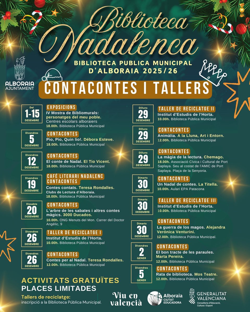 Demà es reprenen les activitats de la Biblioteca Nadalenca amb un taller de reciclatge. #bibliotecanadalenca #bibliotecaennadal #nadal #culturaennadal