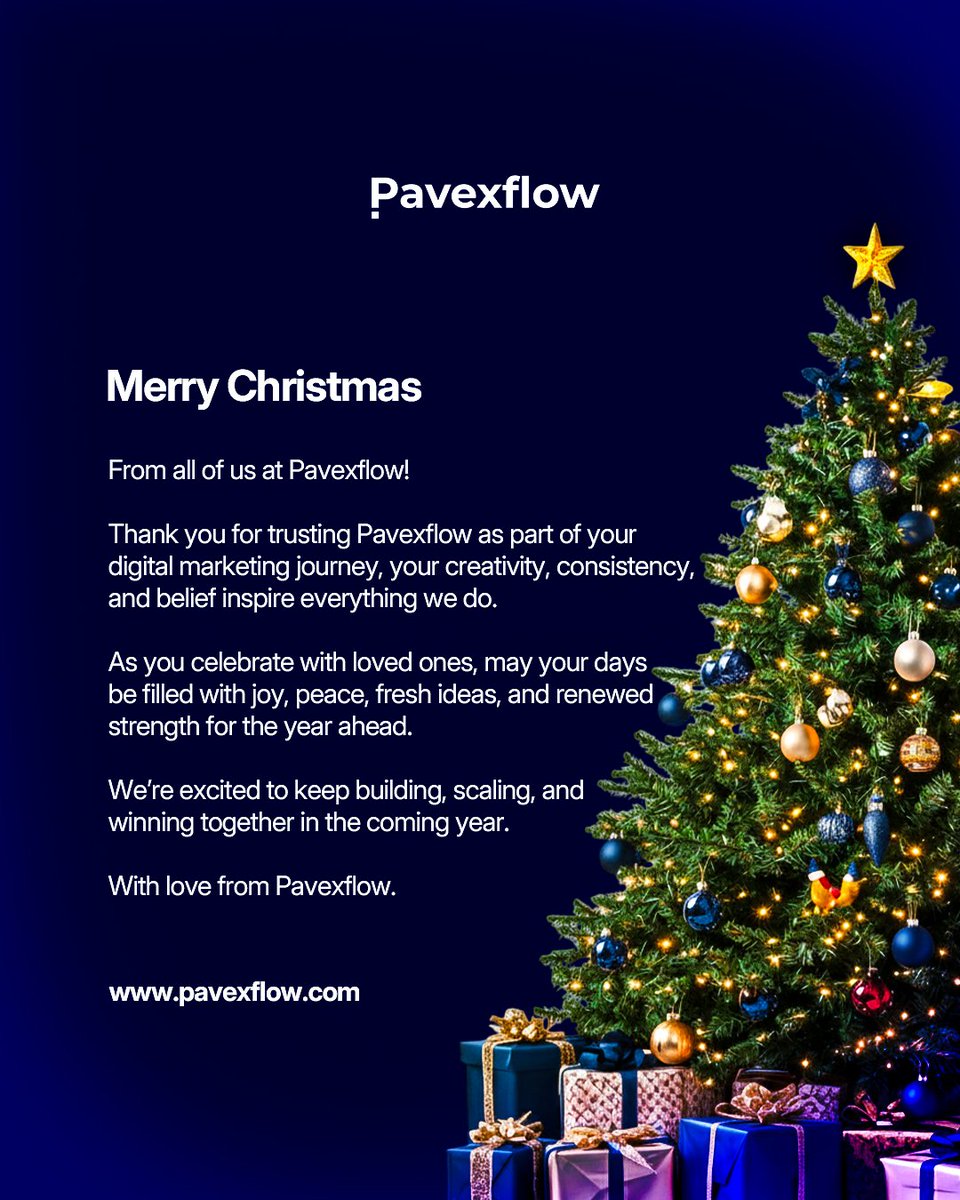 Merry Christmas from all of us at Pavexflow! 🎄