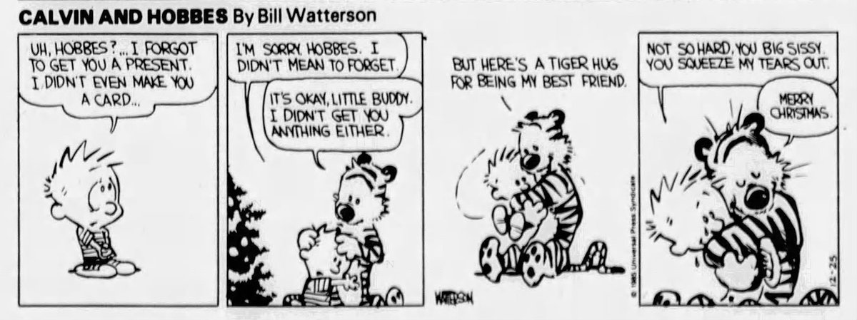 Calvin and Hobbes 
December 25,1985