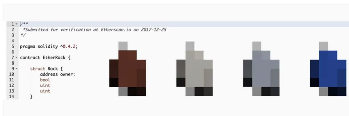 Happy Holidays! The very first Rock NFT collectible is now 8 years old today. 
Code is law. 
📜