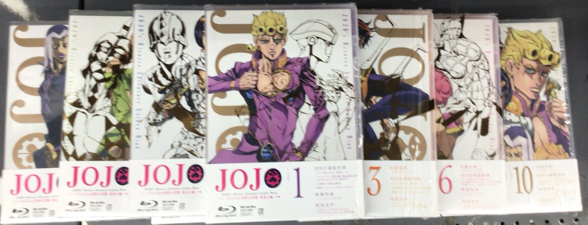 新入荷のお知らせです。 ジョジョの奇妙な冒険 黄金の風 初回仕様版 全