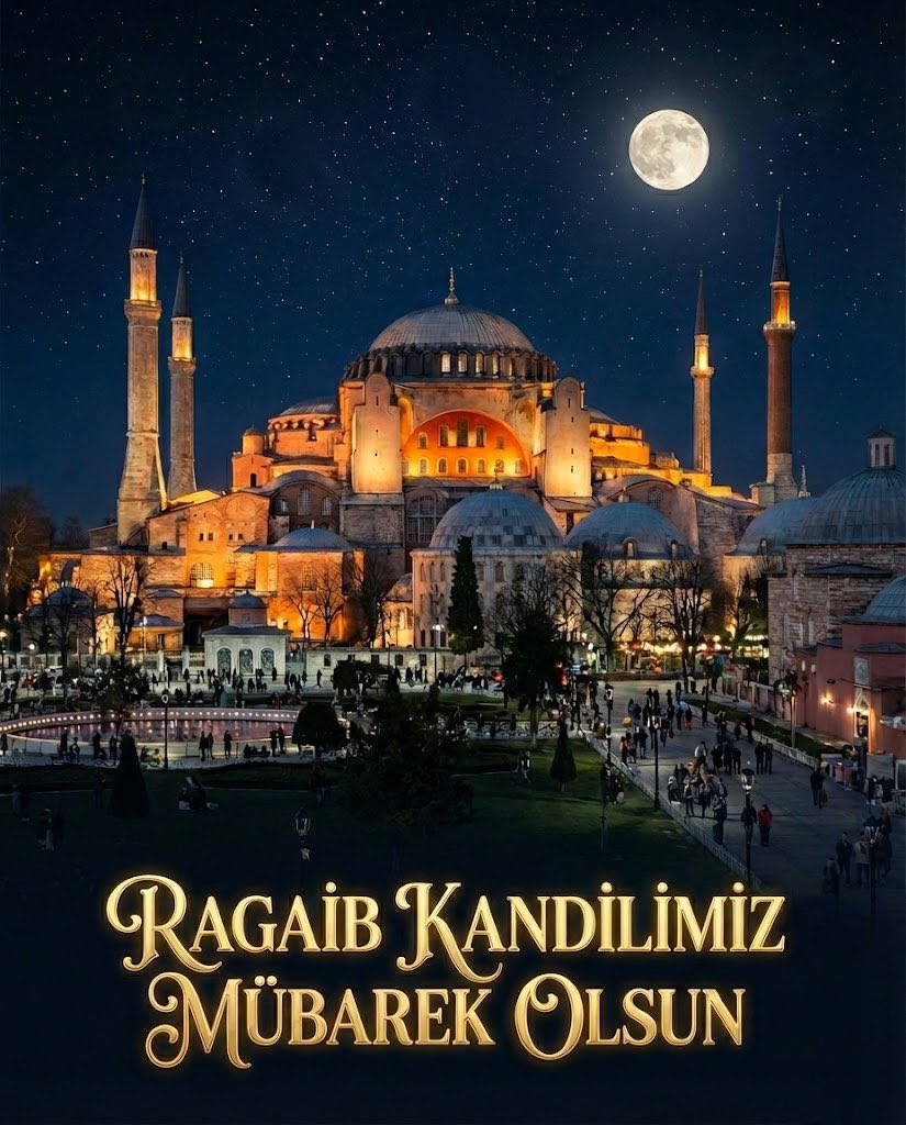 Mübarek üç ayların müjdecisi Regaib Gecesinin rahmet, bereket, mağfiret ve bereket getirmesi niyazımla Türk-İslam Âlemi’nin #RegaibKandili’ni tebrik ediyorum.
Yüce Allah'tan hastalara şifa, dertlilere deva diliyorum. 
Regaib Kandilimiz mübarek  olsun.🌙