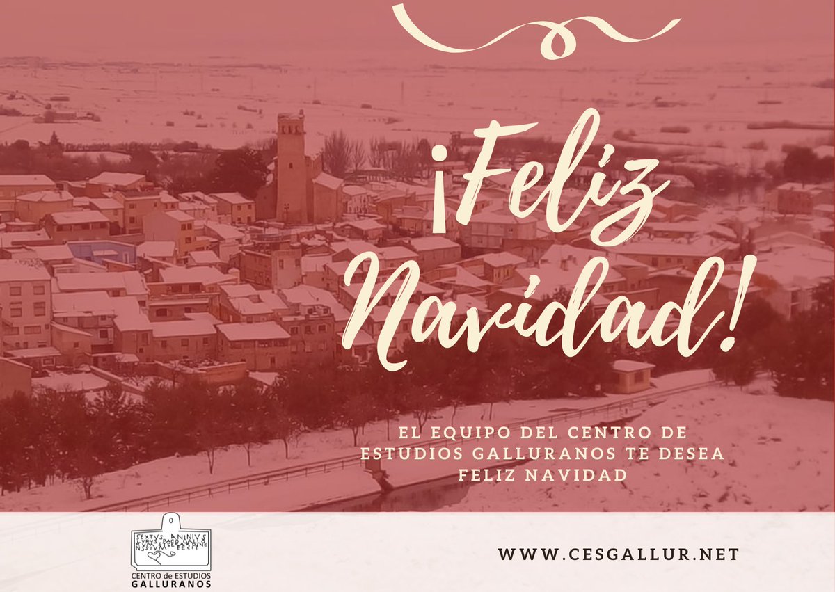 Cesgallur's tweet photo. 🎄Desde el Centro de Estudios Galluranos os deseamos a todos una Feliz e histórica Navidad. https://t.co/7AMzRUmv2D