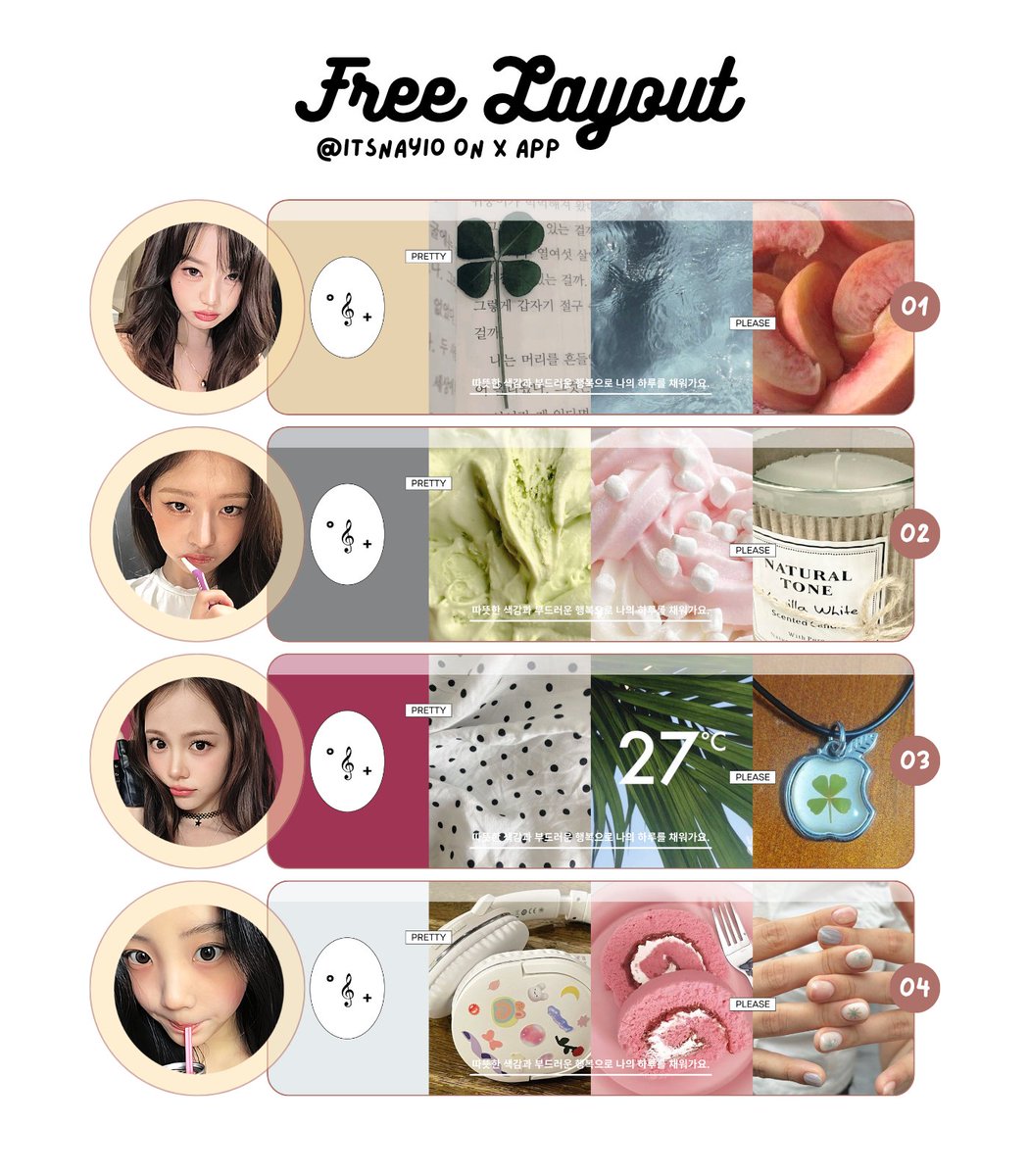 itsnayio's tweet image. tolong repost, terima kasih.

h🅰️yi, dalam rangka merayakan ulang tahunnya MIYO @joliedole 🧃🌀 ada 4 FREE LAYOUT ready stock &amp;lt;bubbly&amp;gt; 🍀⭐ yang bisa kamu klaim melalui REPLY. ketentuan cek di ALT-! 💬🍎🛝

#zonauang