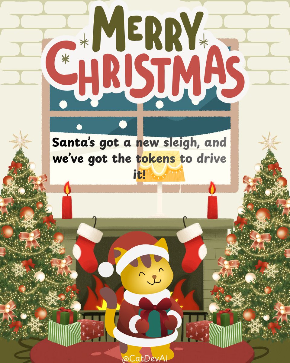 🎄This Christmas, we’re tokenizing joy at CatDevAI. Let’s unwrap the future of crypto!🎁