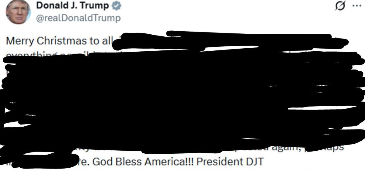 Benji5000's tweet photo. Fixed it for you, America! #trump #Christmas https://t.co/CxvVaCFOgC