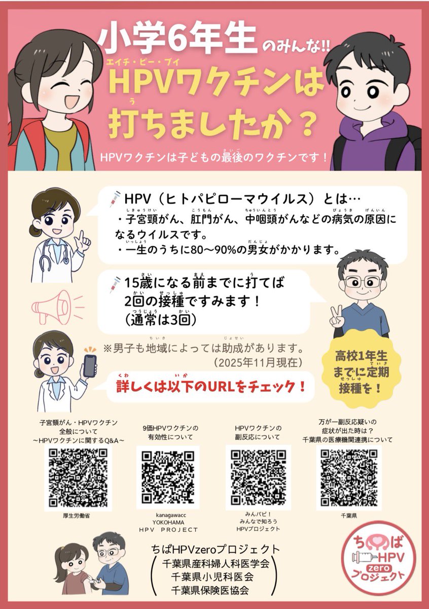 ちばHPVzeroプロジェクト tweet media