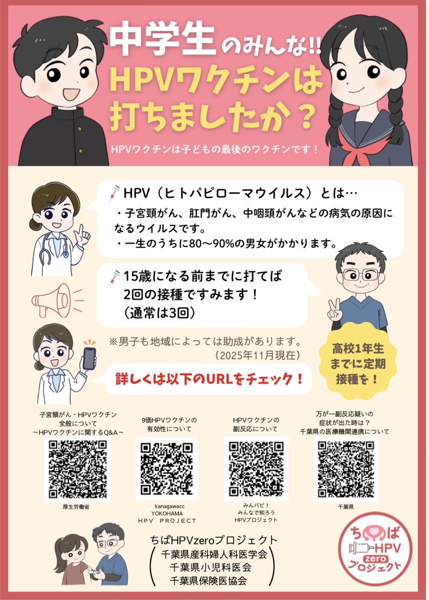 ちばHPVzeroプロジェクト tweet media