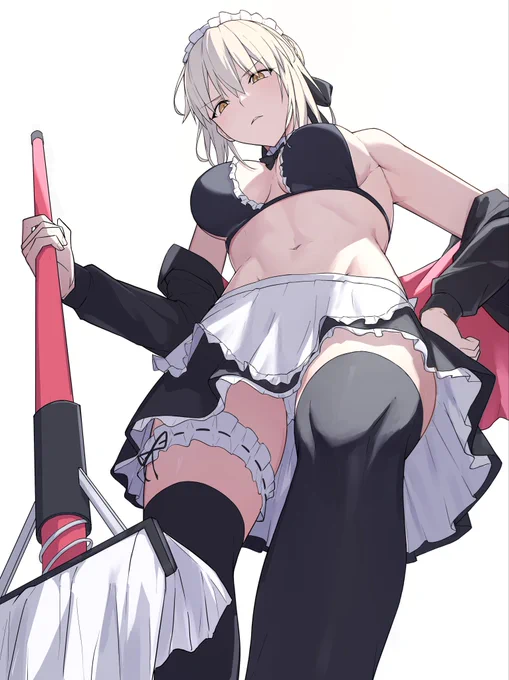 アルトリアオルタ「そんな所で寝ていると掃除するぞ」 #FGO