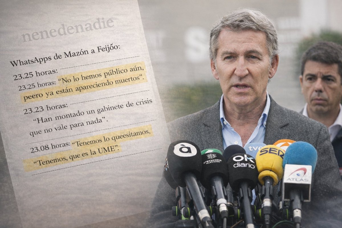 📌 Datos acreditados 👇🏻

⭕️ Mientras durante un año el <a href="/ppopular/">Partido Popular</a> ha repetido que “el Gobierno de <a href="/sanchezcastejon/">Pedro Sánchez</a> abandonó Valencia”, en privado Mazón le decía a <a href="/NunezFeijoo/">Alberto Núñez Feijóo</a>:

➖ “Tenemos lo que necesitamos, que es la UME”.

👉🏻 Y lo verdaderamente obsceno viene después:

▪️ A