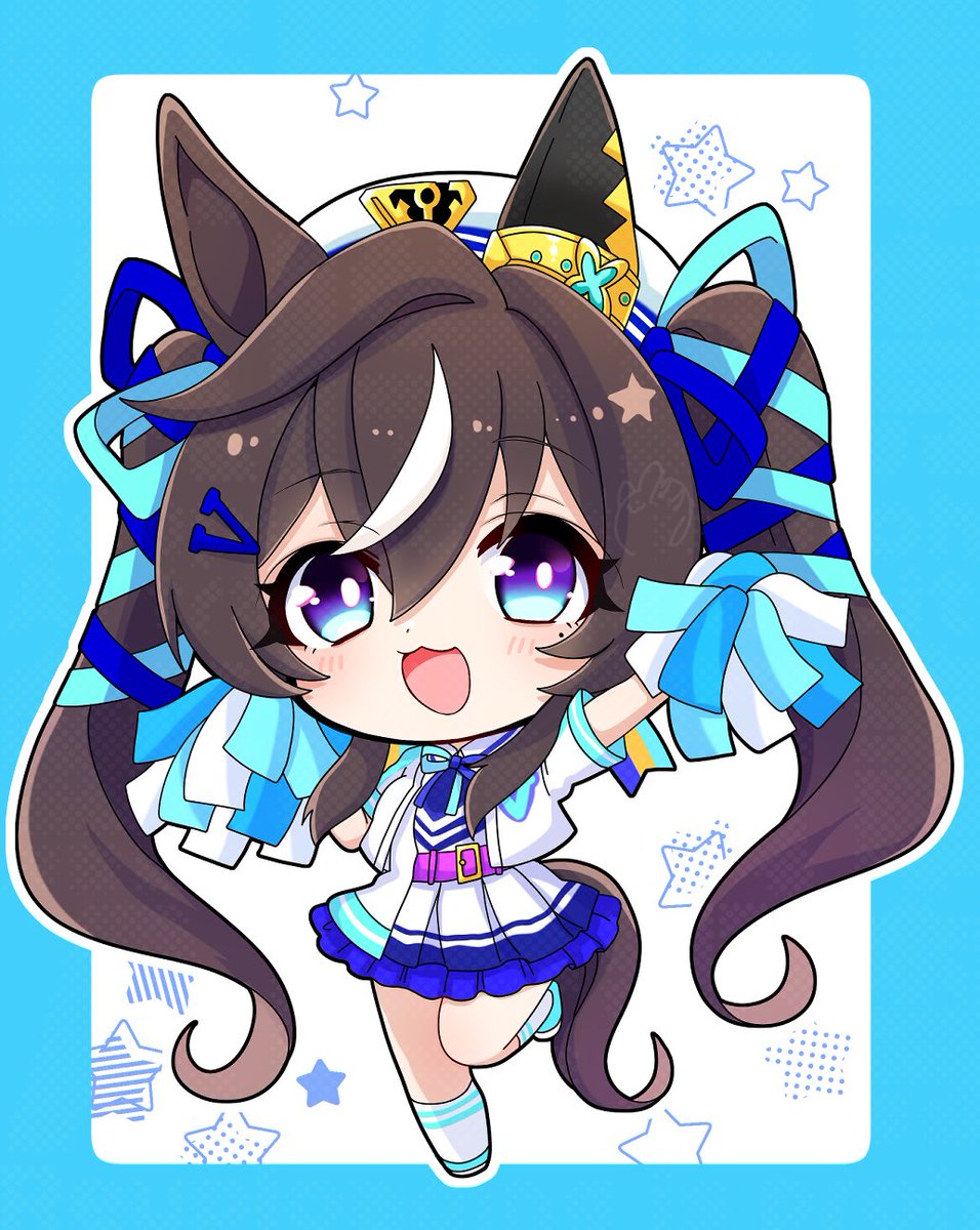 チアガール💙ヴィブロス
#umamusume  #ウマ娘 