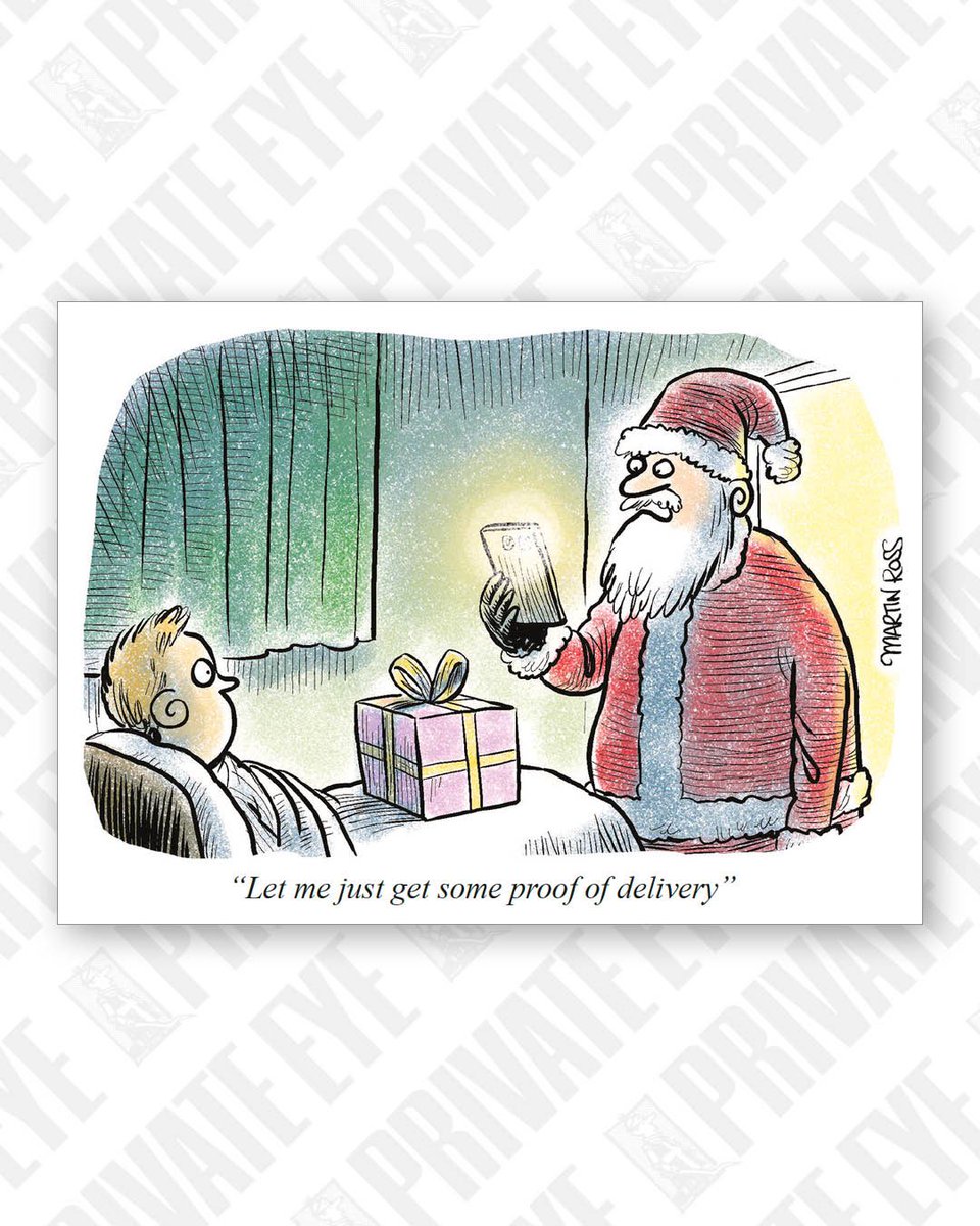 “Let me just get some proof of delivery”

From the new Private Eye, out now.